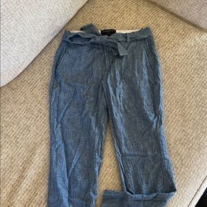 Banana Republic Light Blue Tie-Waist Pants